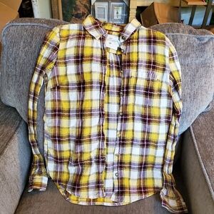 H and M button down plaid shirt